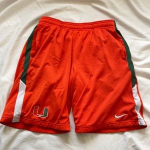 Very Rare Nike Miami U Athletic Shorts